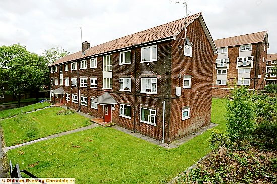 THE block in Littlemoor Lane where the young man’s body was discovered