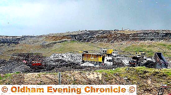 The former landfill site at Scouthead