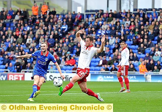 STAR PERFORMER . . . Carl Winchester has set an example to other players at the club. PICTURE by ALAN HOWARTH.