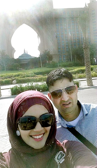 HOLIDAY fright . . . Shazia Hussain and Muhammad Rafaqat, from Oldham, were in Pakistan when a 7.5 magnitude earthquake hit