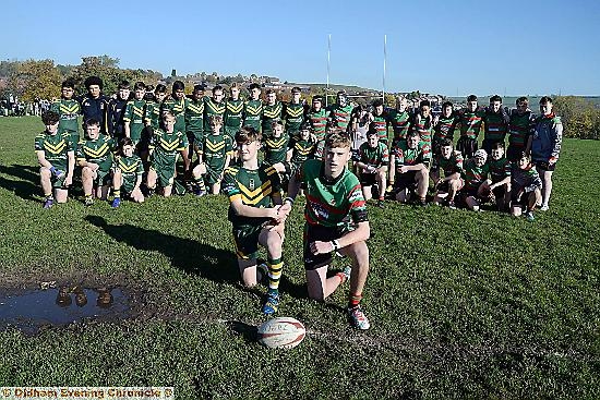 Oldham Amateur Rugby League 2015 Youth and Junior Cup Finals at Waterhead competing teams. Tim Bradley