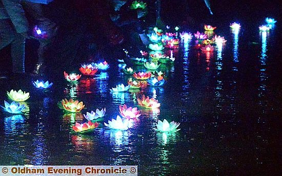 Dr Kershaw's Lights on the Lake at Alexandra Park boating lake. Picture by Tim Bradley.
