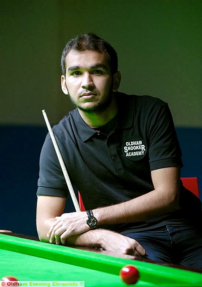 OLDHAM Snooker Academy-based Hamza Akbar will compete in the Victoria Bulgarian Open this weekend.

Pakistan’s only player on snooker’s world tour, who lives in Werneth, takes on Atherstone’s Matthew Selt in the first round in Sofia on Friday, having flown out from England today. 22-year-old Akbar came to England last month and is being given help and practice facilities by OSA boss Mohammed Nisar. 