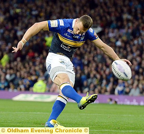 Kevin Sinfield... as we last saw him, for Leeds Rhinos
