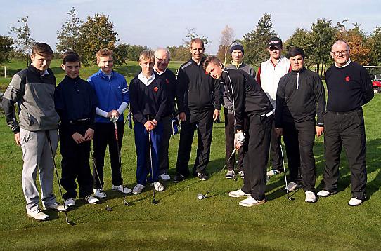 WATCH AND LEARN . . . Luke Kelly shows his skills to a coaching group at Marriott Worsley Park, led by Gareth Benson and Lancashire officials Andrew Barr and Vinny Doyle. 