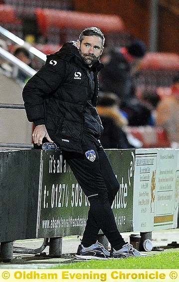 ATHLETIC boss David Dunn in reflective mood as his side slipped to defeat against Crewe. 