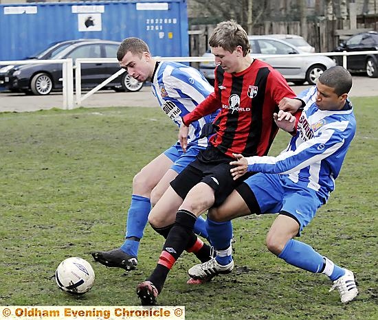 Richard Bennett in the red and black of Springhead.