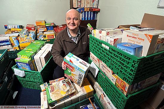 Oldham Foodbank manager Andrew Barr: “It’s a sad reflection of the current situation”
