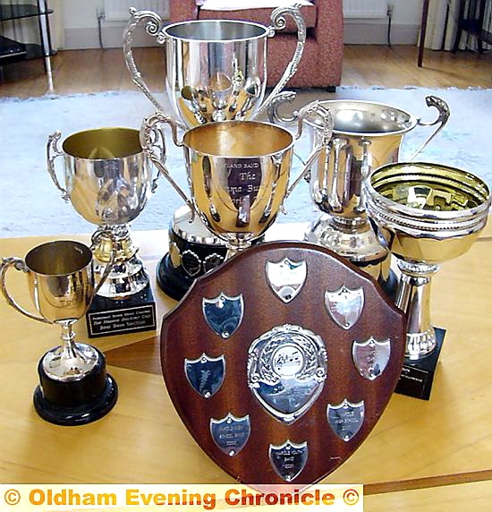 BAND TROPHIES: but one has gone missing from Christ Church, Friezland.
