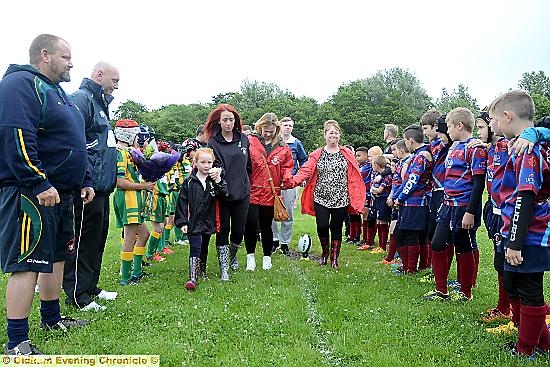 A guard of honour for Jimmy's family.