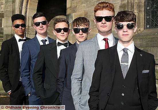 TOO cool for school . . . (from left) William Bennett, Marcus Sheen, Frank Williams, Matt Swift, Harry McCake and Reece Blackley