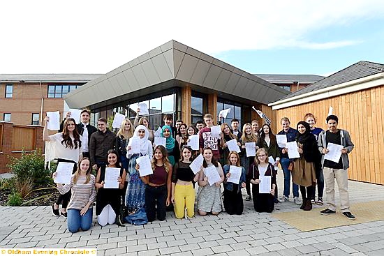 Oldham Sixth Form College again scored dozens of top passes.