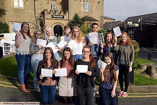 The sun shone on happy A-level students at Crompton House school.