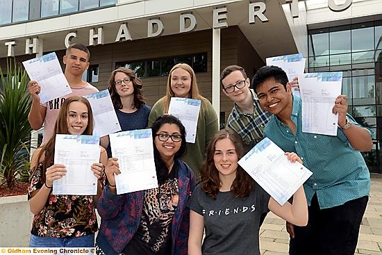 North Chadderton School saw plenty of smiles from happy A-level students