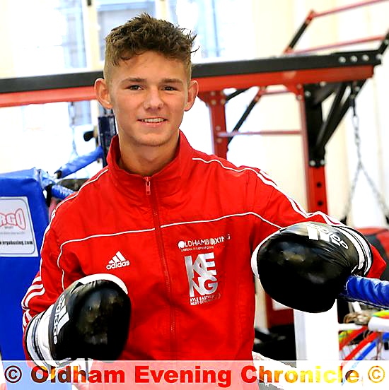 BOY WONDER . . . Will Cawley wom the 49kg in the Brandenburg Cup in Berlin.