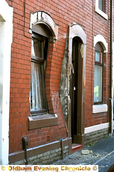 THE house was badly damaged by the driverless lorry