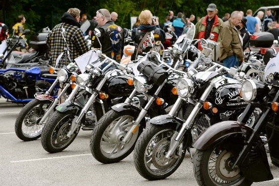 Wizard day: bikes line up at the event. 