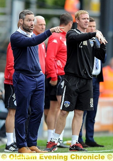 IT’S DOWN TO YOU . . . David Dunn has choices to make for tonight’s fixture at Vale Park.