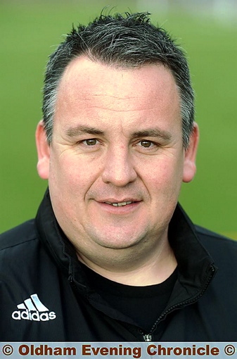 Sunday role . . . Royton Town manager Mark Howard.