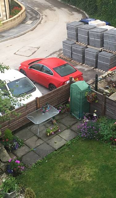 BREEZE blocks in parking bays