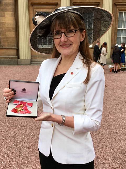 WHAT an honour . . . Carolyn Wilkins OBE