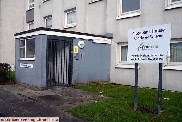 Crossbank House flats, Vale Drive, Oldham Fire