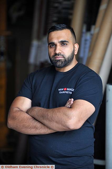 Pride in Oldham nomination for Sajjad Malik who helped refugees in Greece and flood victims.