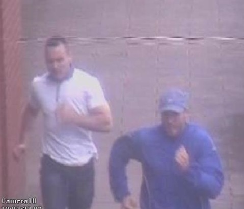 CCTV footage of suspects running from the Discount Second-hand Jewellers at Town Square
