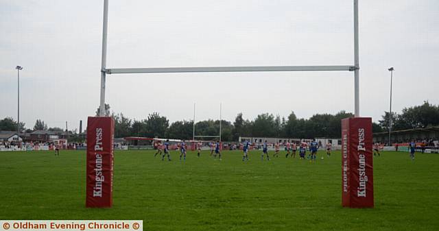 LEVEL PLAYING FIELD . . . the slope will disappear at Whitebank Stadium.