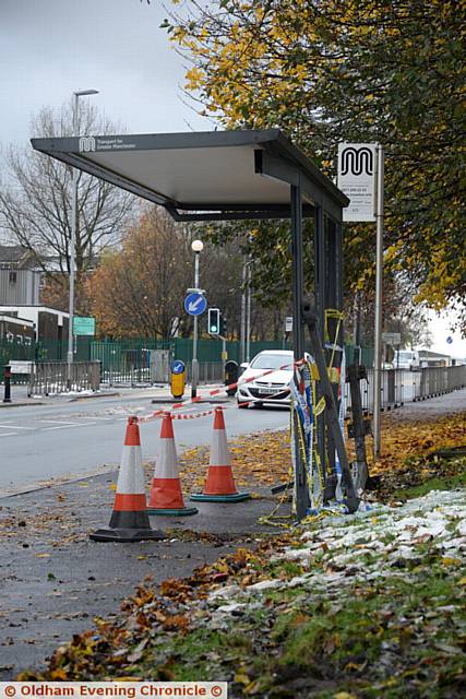 Glodwick Road, Oldham Crash at bus stop