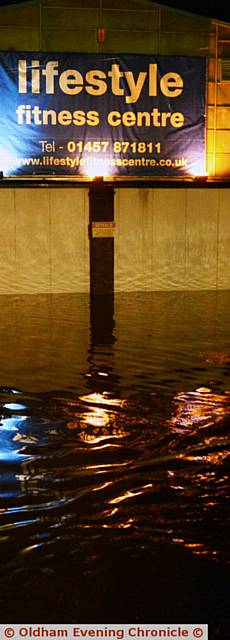 THE Lifestyle Fitness Centre on Wellington Road under water