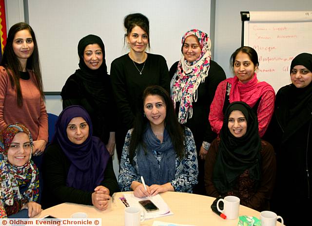 DEMENTIA awareness session with Najma Khalid, founder and CEO of the CHAI project, front row, centre, and members of the project