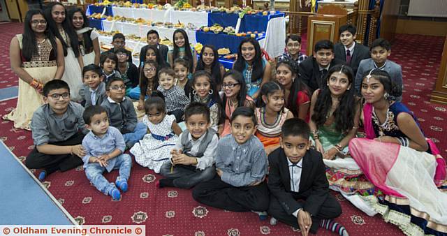 ALL smiles . . . for Diwali at the Indian Association in Oldham