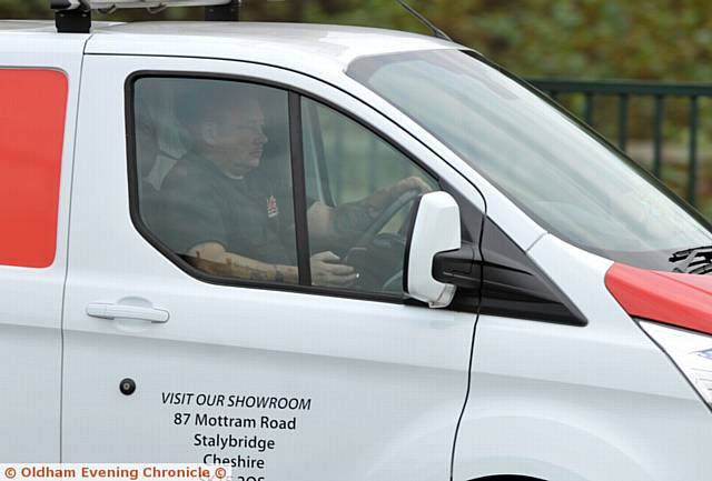 Drivers using mobile phones whilst driving on Oldham Way.