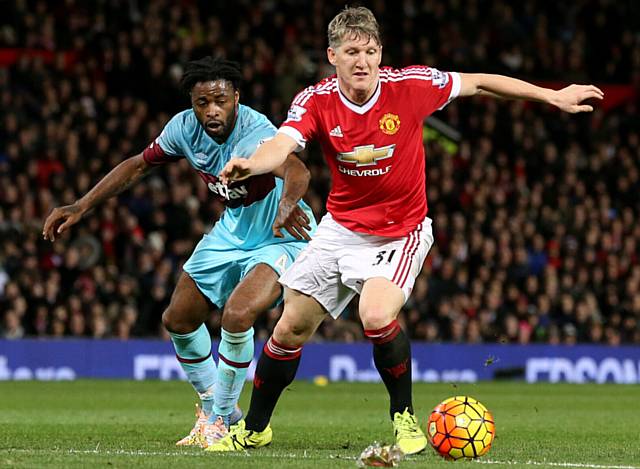 BACK IN TRAINING . . . United's Bastian Schweinsteiger