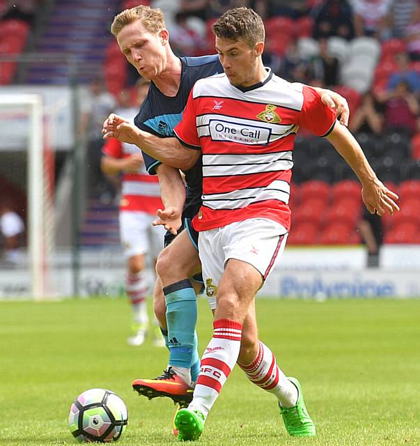 LEADING LIGHT . . . Doncaster Rovers' Tommy Rowe started his career at Stockport