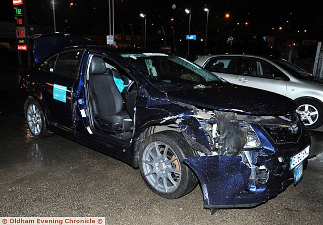 Crash involving a Toyota taxi and a Ford Fiesta (pictured) on Drury Lane / Manchester Road, Chadderton.