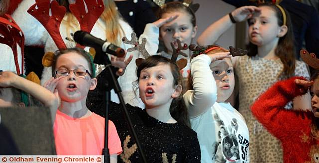 LOOKING forward to Christmas . . . the Junior Choir