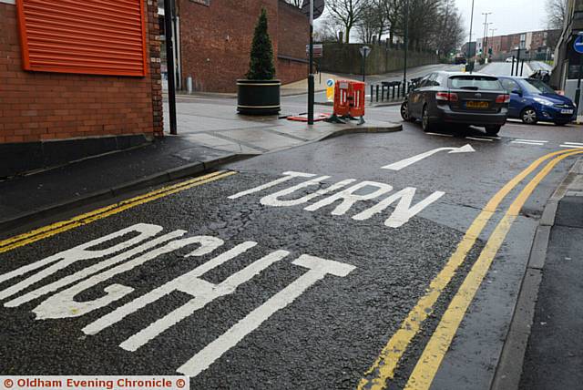 DRIVERS turn left at the top of Retiro Street despite signs instructing them to turn right