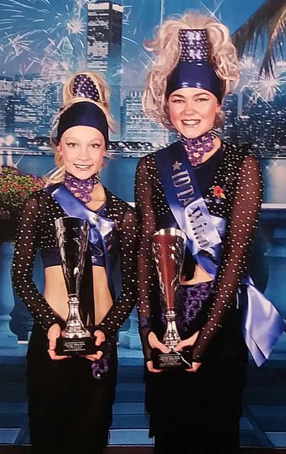 Up to 13yrs Pairs Winners Frankie Hare and Molly Wells