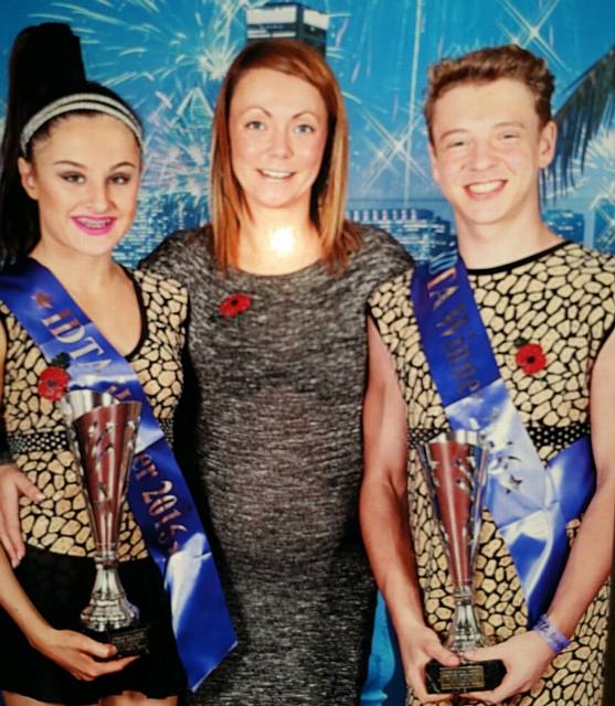 14-17yrs Rock n Roll Winners Megan Scoltock and Luke Bamber from Pure Dance Academy in Derker