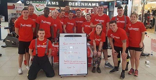 GMFRS trainee firefighters complete their charity cycle