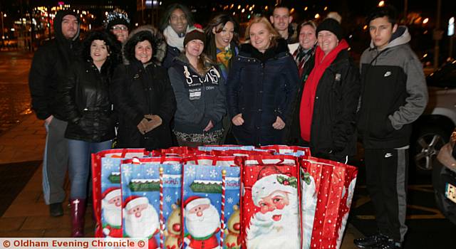 TEAM effort . . . the group, including Leila Hughes (back row, centre)