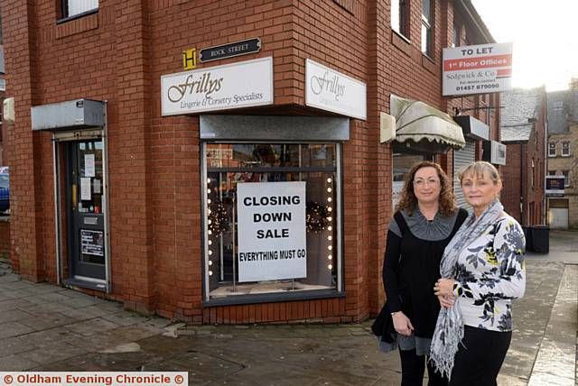 Frillys in Lord Street closing down after 30 years.