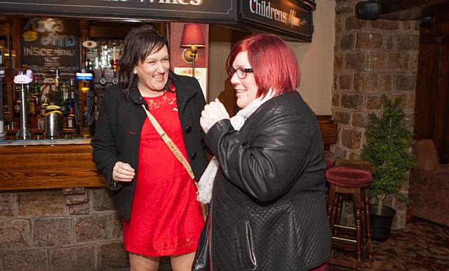 UNSUNG hero Marie Carslaw receives her surprise at a celebratory meal