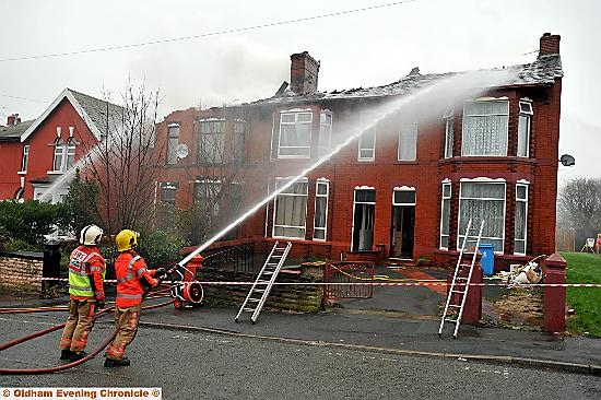 FIRE ripped through three homes in Belmont Street