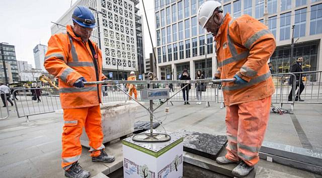 TIME capsule . . . at St Peter's Square 