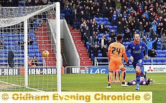 FOX IN THE BOX . . . Rhys Murphy provides a neat finish against Colchester.