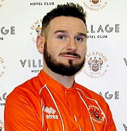 NEW COLOURS . . . Mark Yeates has signed a deal with Blackpool.