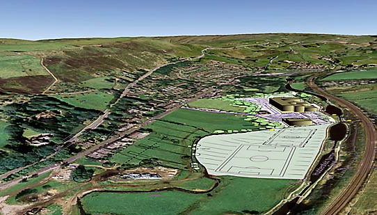 Proposed pitch layout of the new school